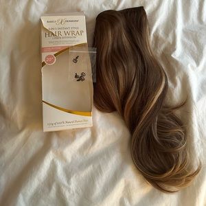 Barely Xtensions 3-IN-1 Instant Style HairWrap 1pc Extension (Halo) Dark Frost